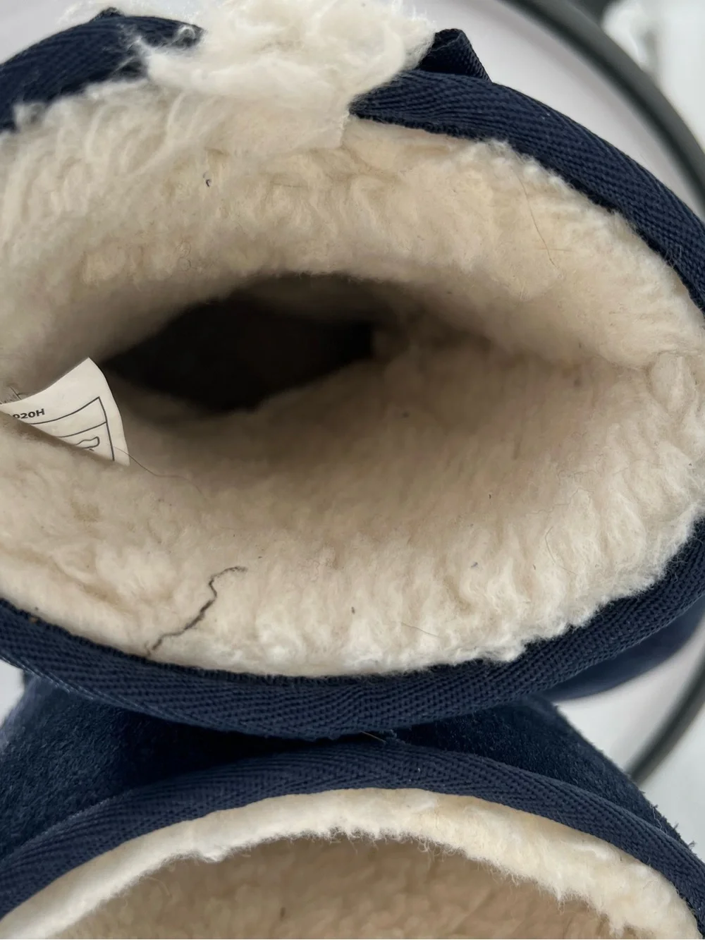 Koolaburra Kids Navy Blue Shearling-Lined Boots